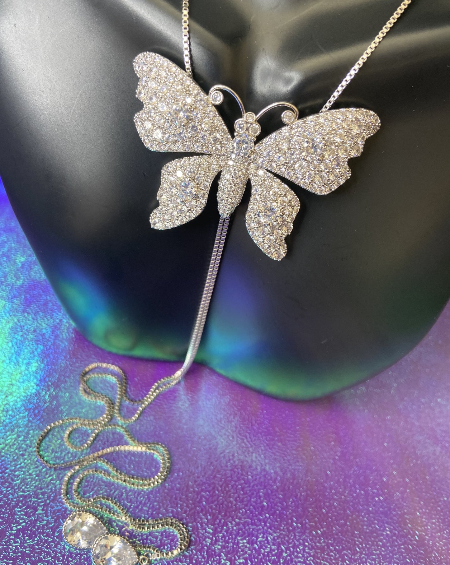 Large Butterfly Glide Necklace