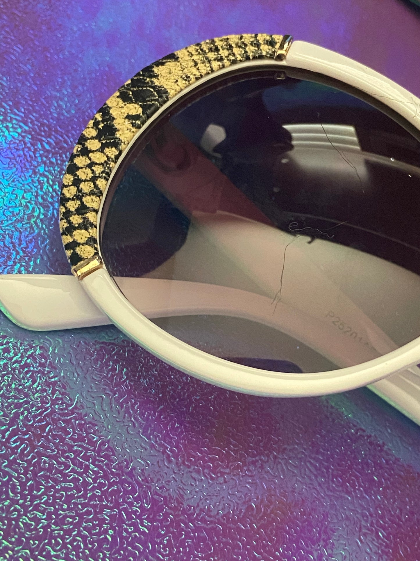 Snake Print Frame Sunglasses