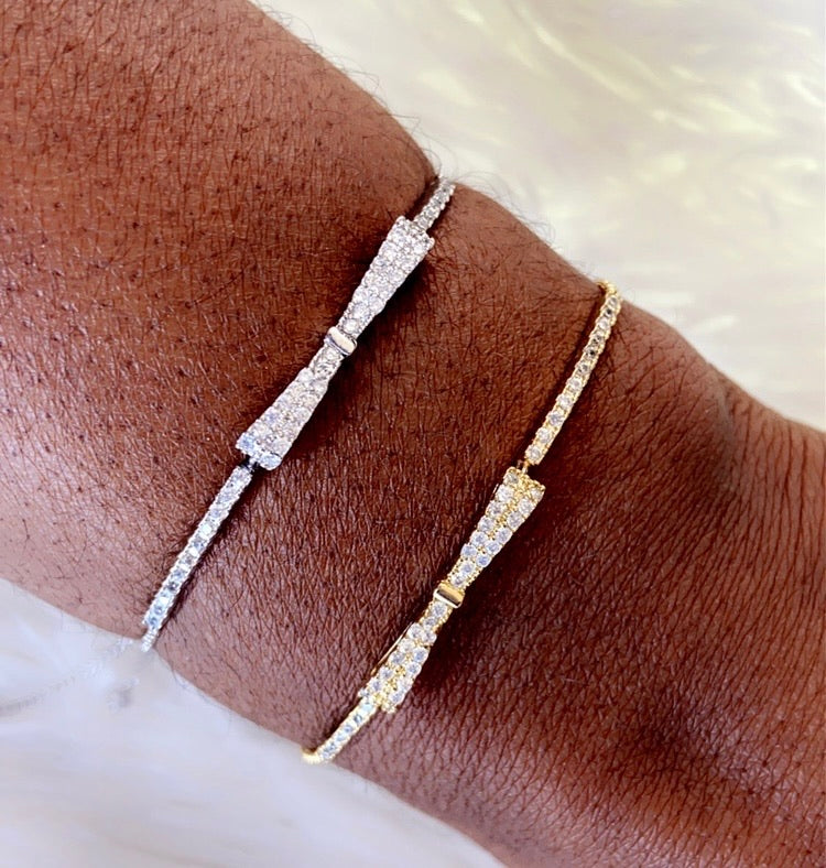 Crystal Bow Bracelet