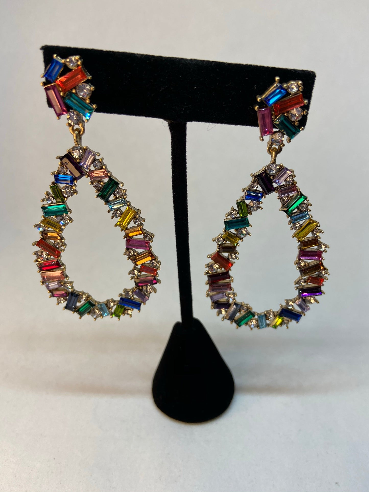 Teardrop Rhinestone Earrings