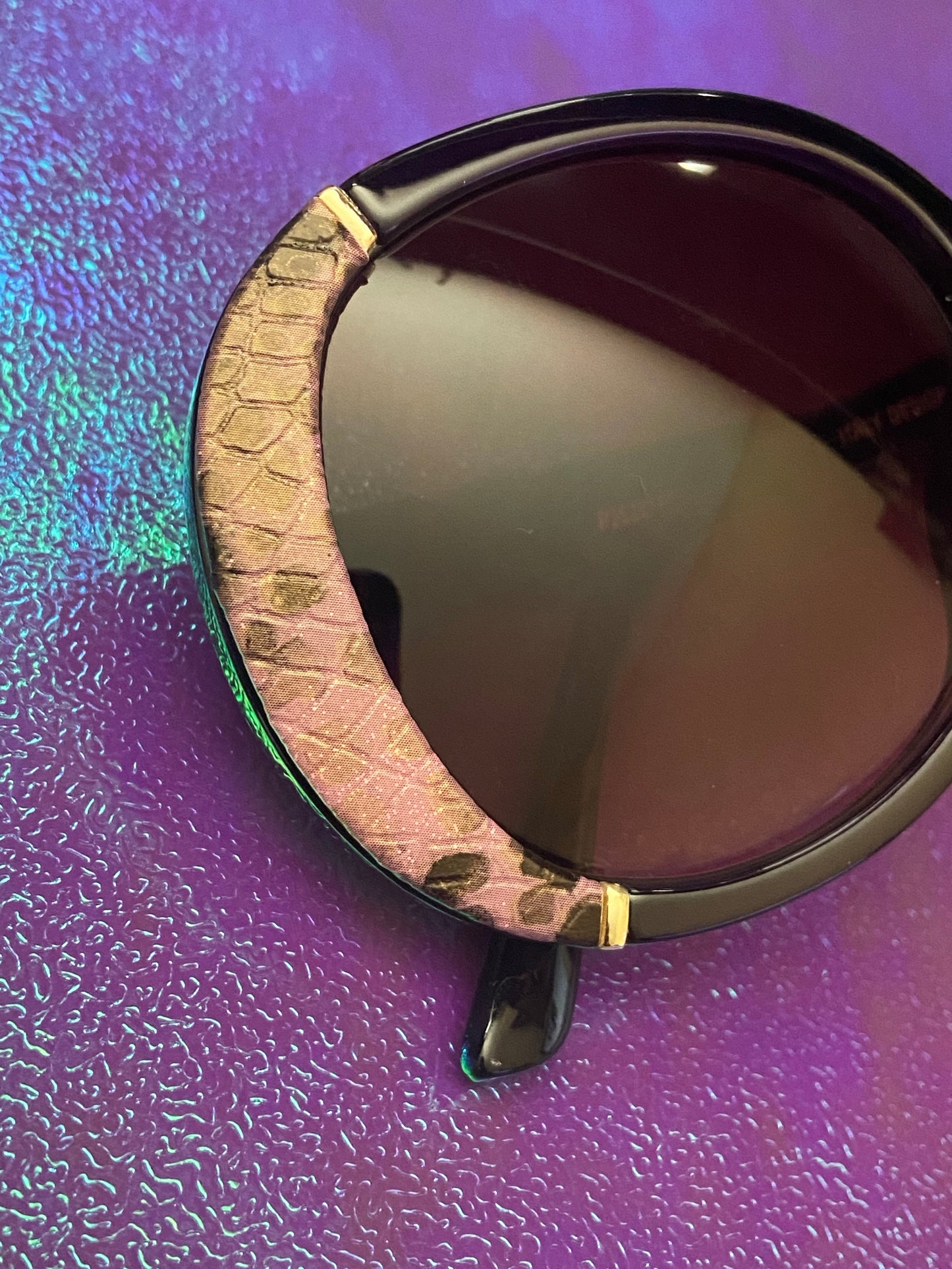 Snake Print Frame Sunglasses