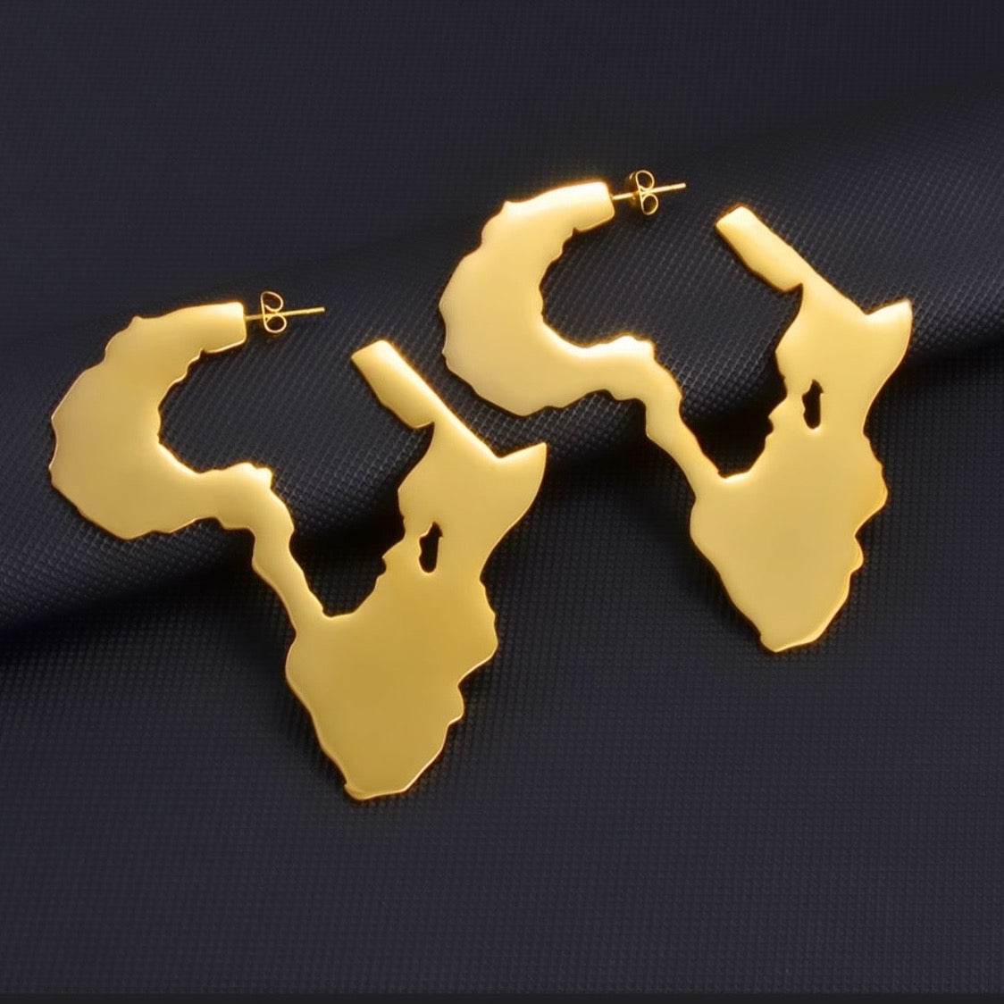 Africa Outline Earrings