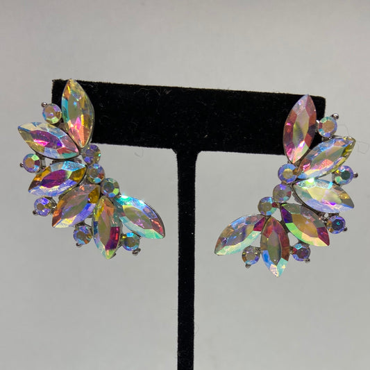 Iridescent Large Stone Earrings
