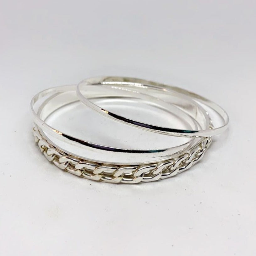 Cuban Bangle Set